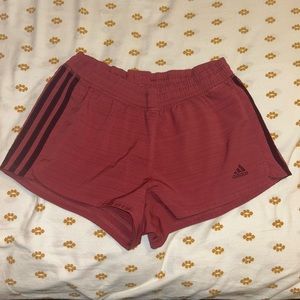 Adidas small maroon dryfit athletic shorts